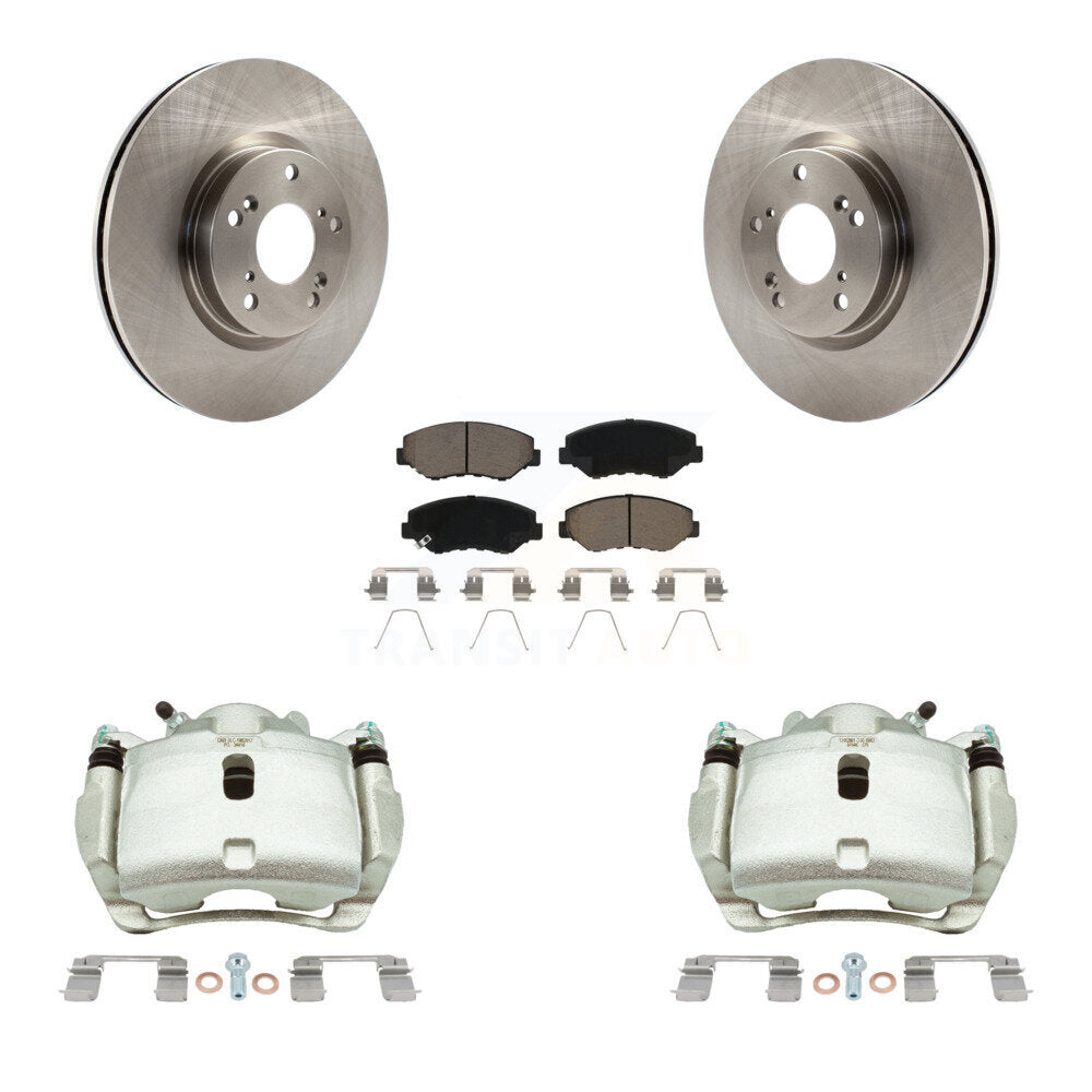 Kit de rotors d'étrier de frein à disque avant et de plaquettes en céramique pour Honda CR-V 2005-2006