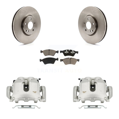 Rotor d'étrier de frein avant et Kit de plaquettes en céramique pour Mercedes-Benz E550 AW 2007 – 2009