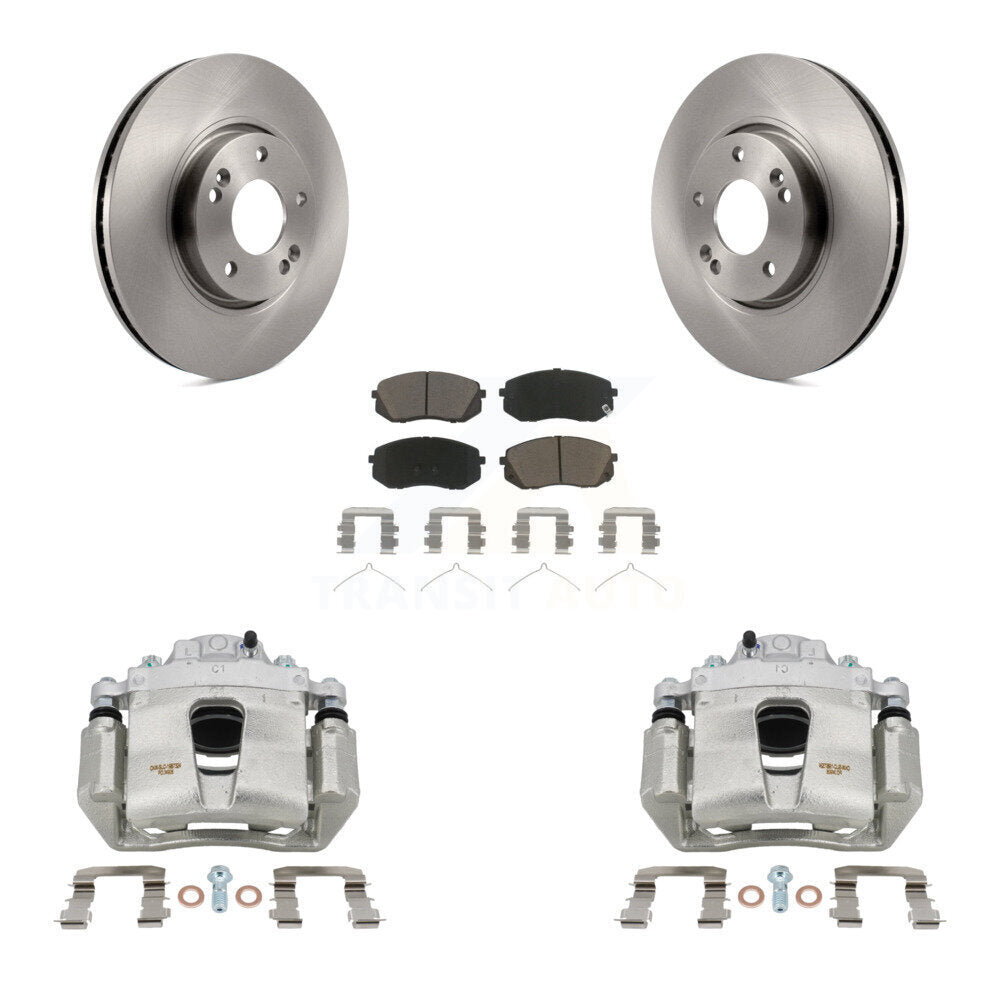 Kit de rotors d'étrier de frein à disque avant et de plaquettes en céramique pour Hyundai Sonata
