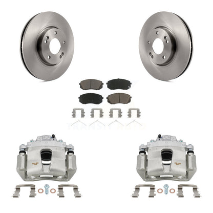Kit de rotors d'étrier de frein à disque avant et de plaquettes en céramique pour Hyundai Sonata