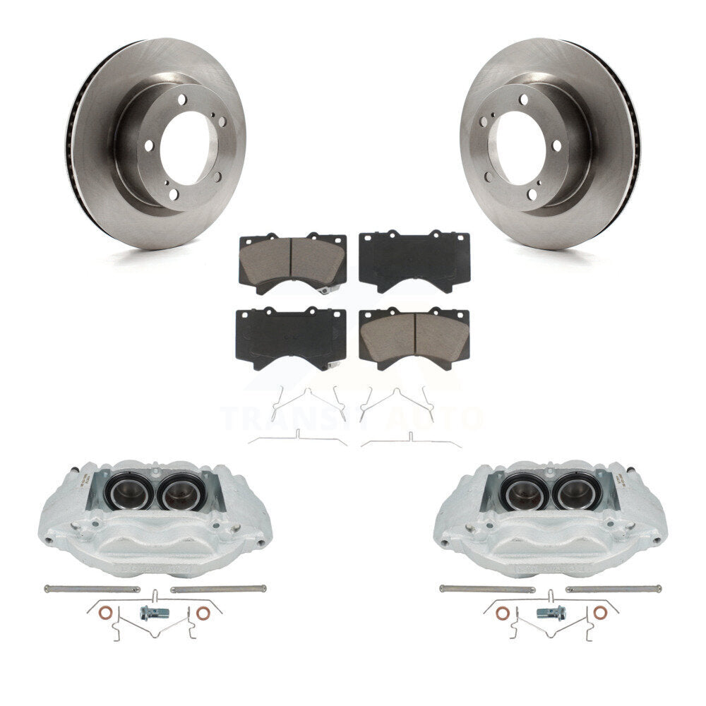 Rotors d'étrier de frein avant et Kit de plaquettes en céramique pour Lexus LX570 Toyota Land Cruise