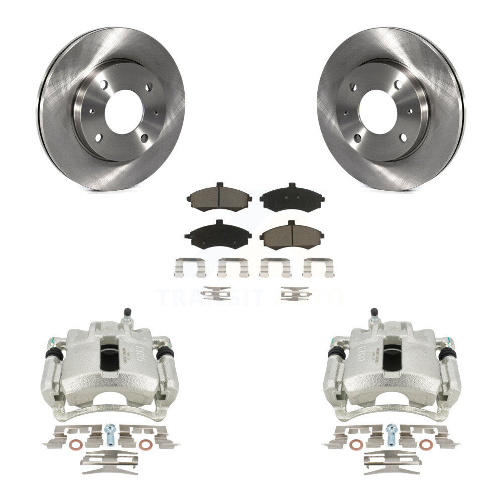Kit de rotors d'étrier de frein à disque avant et de plaquettes en céramique pour Hyundai Elantra