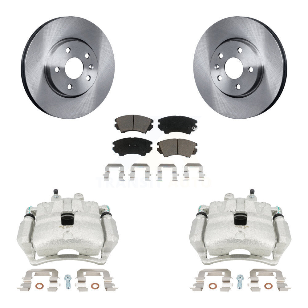 Rotor d'étrier de frein avant et Kit de plaquettes en céramique pour Chevrolet Camaro LT LS avec 3.6
