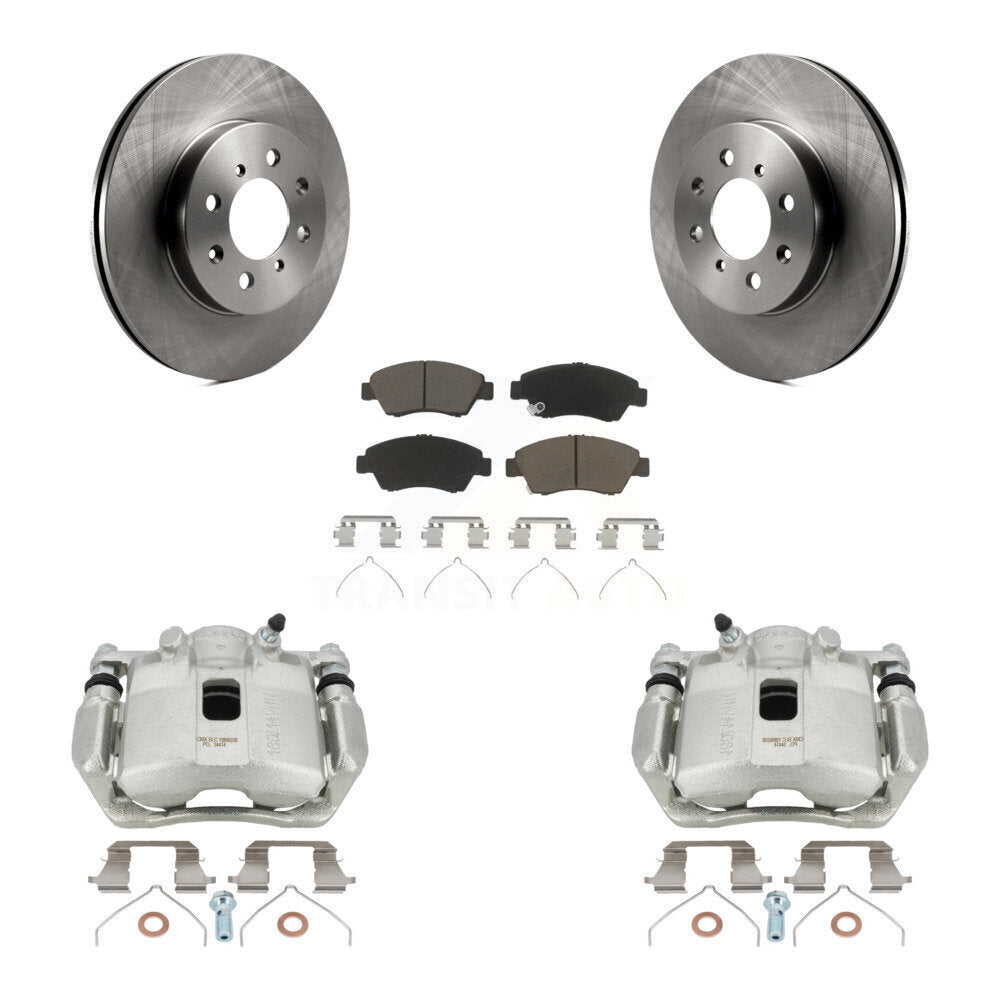 Kit de rotors d'étrier de frein à disque avant et de plaquettes en céramique pour Honda Fit KC8-100252C