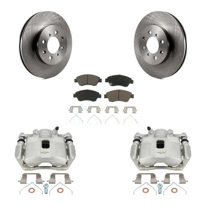 Kit de rotors d'étrier de frein à disque avant et de plaquettes en céramique pour Honda Fit KC8-100252C
