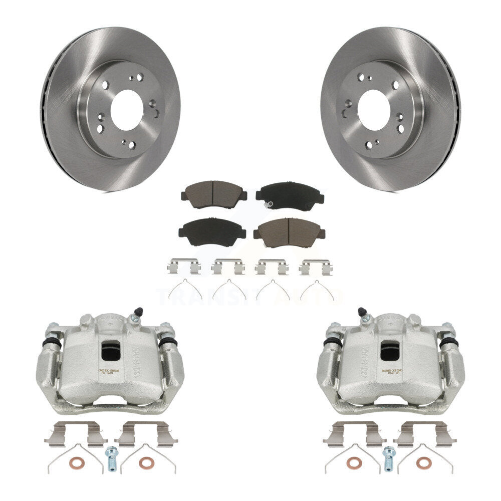 Kit de rotors d'étrier de frein à disque avant et de plaquettes en céramique pour Honda CR-Z 2011 – 2015