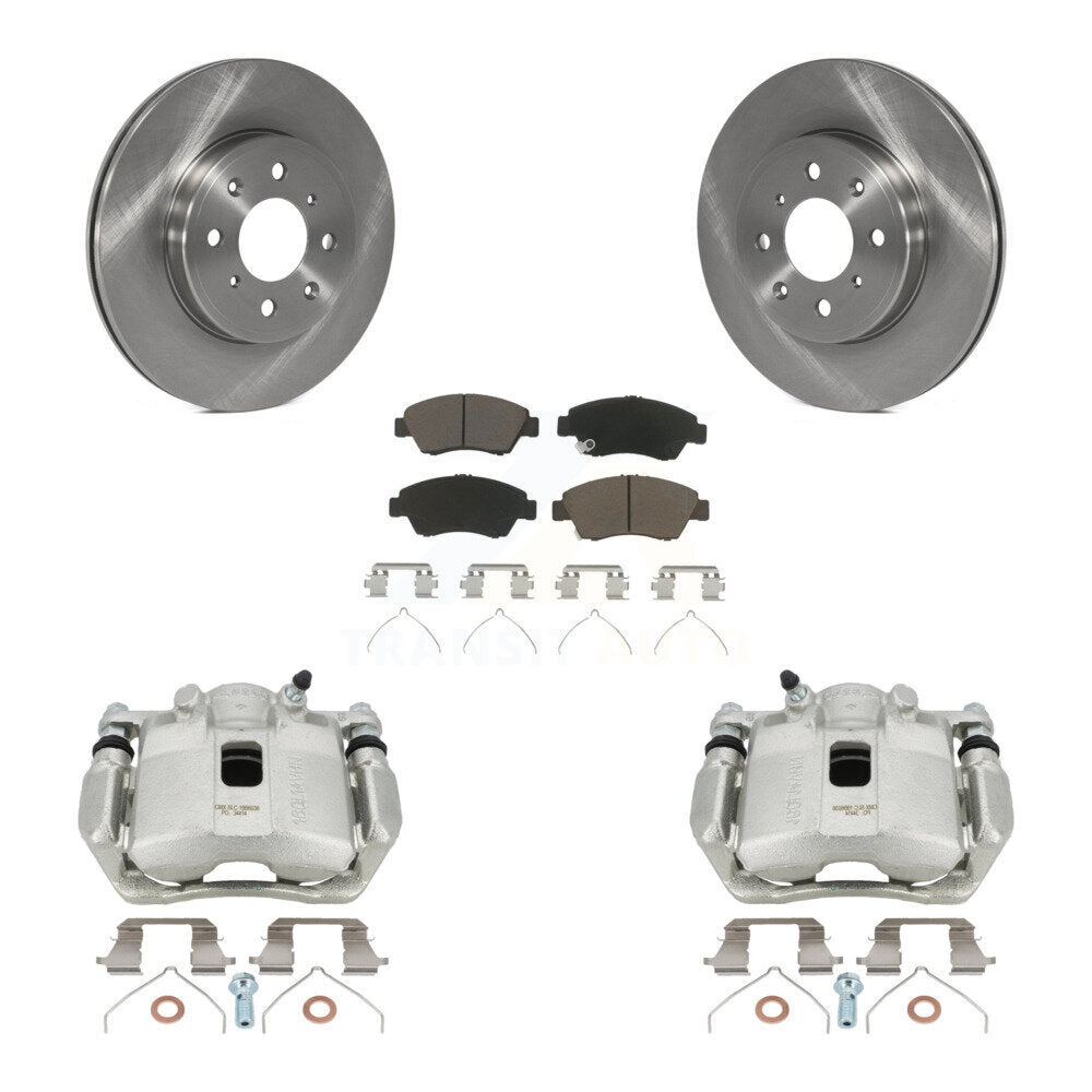 Kit de rotors d'étrier de frein à disque avant et de plaquettes en céramique pour Honda Fit 2015 – 2020