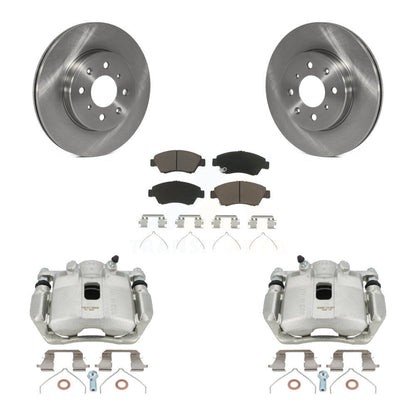 Kit de rotors d'étrier de frein à disque avant et de plaquettes en céramique pour Honda Fit 2015 – 2020