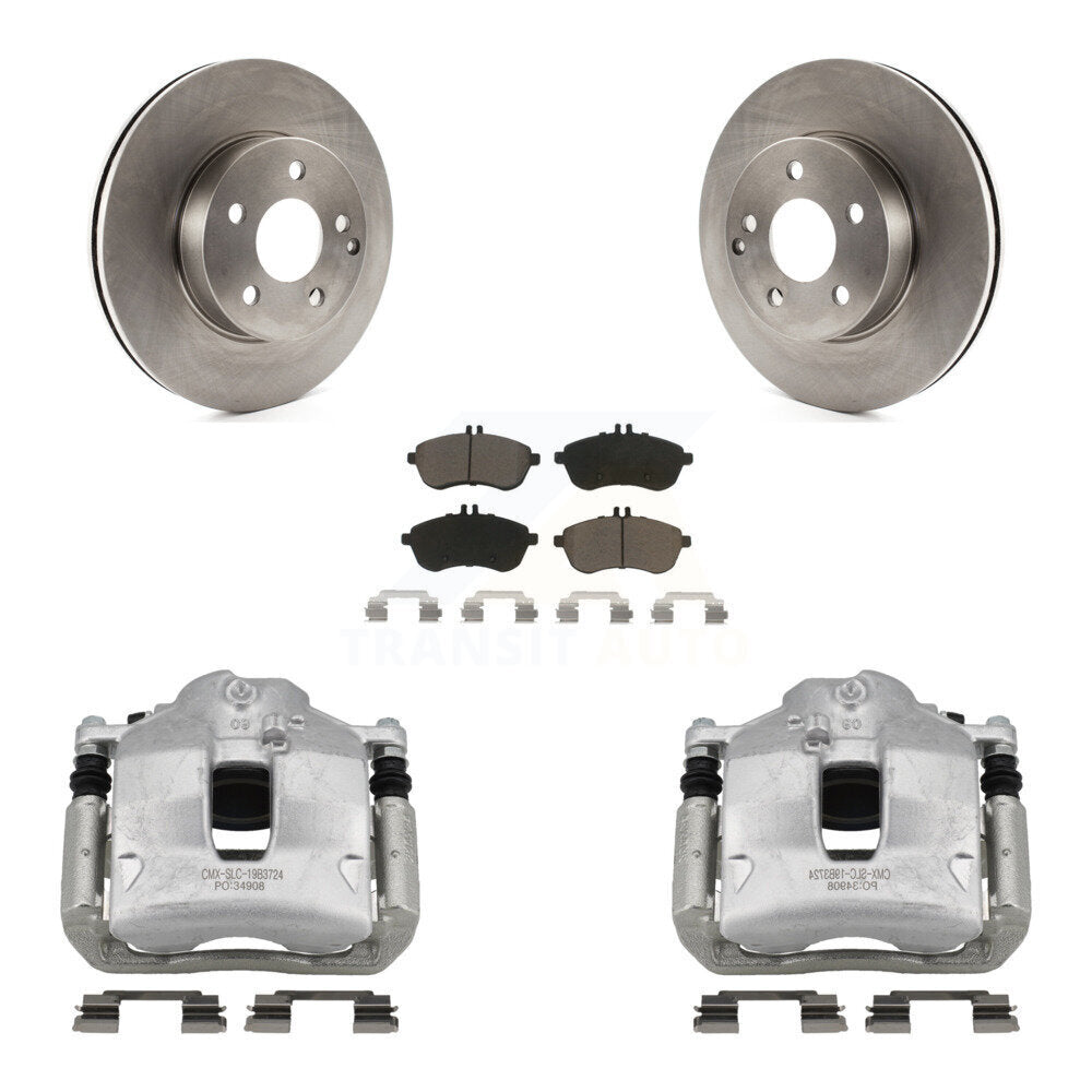 Kit de rotors d'étrier de frein à disque avant et de plaquettes en céramique pour Mercedes-Benz C250