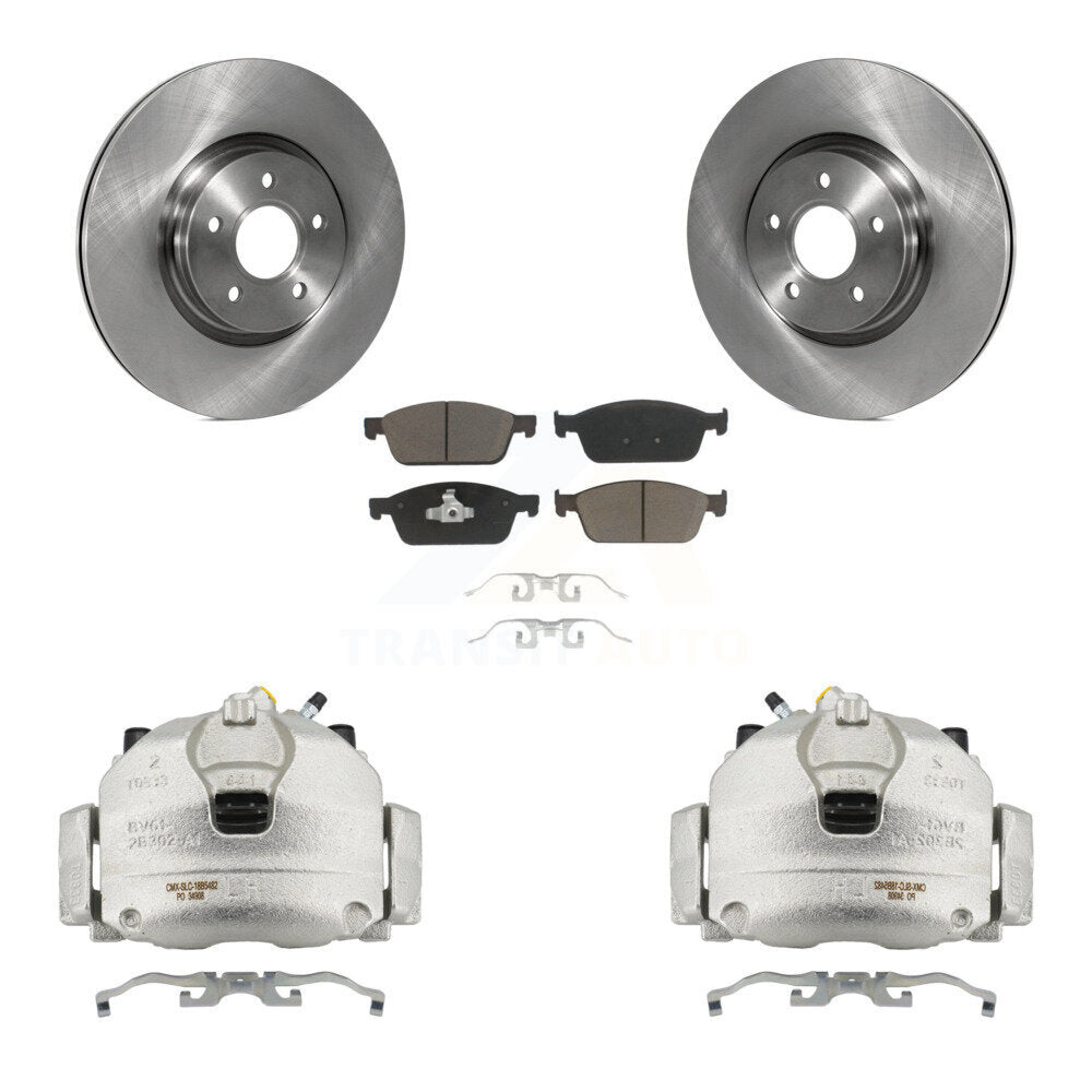 Kit de rotors d'étrier de frein à disque avant et de plaquettes en céramique pour Ford Focus S 2013-2018