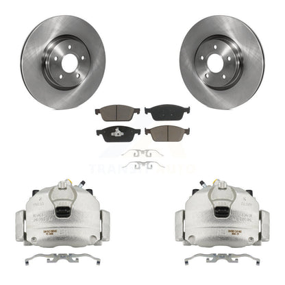 Kit de rotors d'étrier de frein à disque avant et de plaquettes en céramique pour Ford Focus S 2013-2018