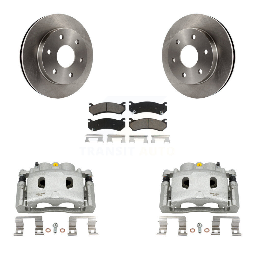 Rotors d'étrier de frein à disque avant et Kit de plaquettes en céramique pour Chevrolet Silverado 150