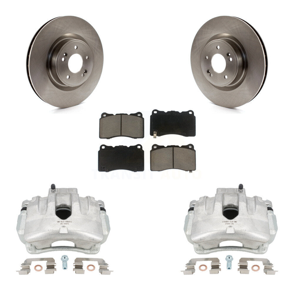 Kit de rotors d'étrier de frein à disque avant et de plaquettes en céramique pour Hyundai Genesis Coupé