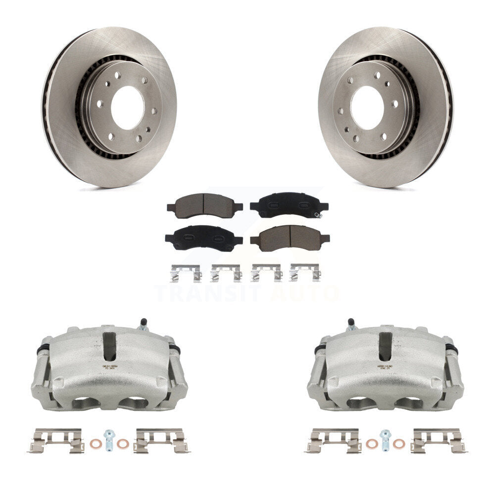 Rotors d'étrier de frein avant et Kit de plaquettes en céramique pour Chevrolet Trailblazer GMC Envo