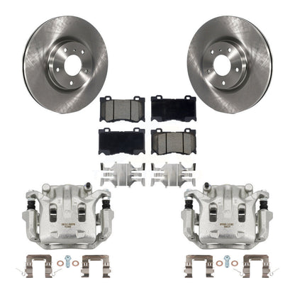 Rotors d'étrier de frein avant et kit de plaquettes en céramique pour INFINITI G37 avec frein Brembo