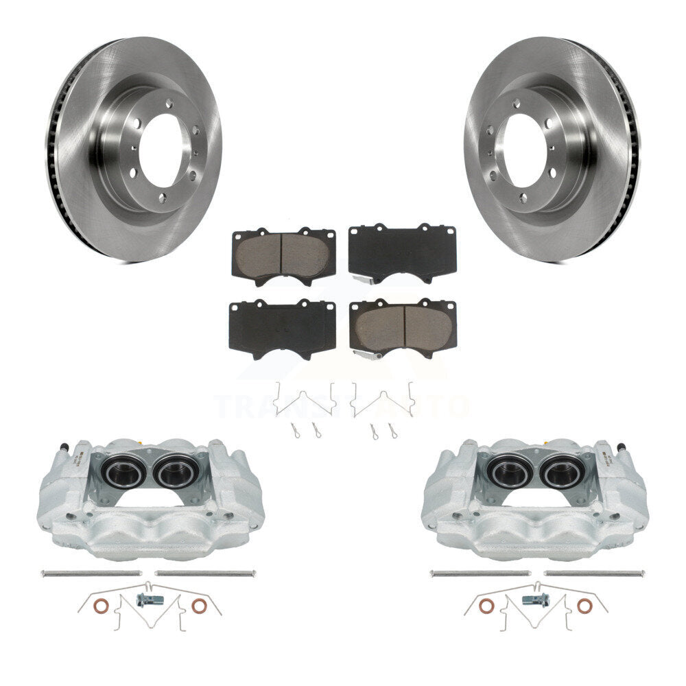 Rotors d'étrier de frein à disque avant et Kit de plaquettes en céramique pour Toyota 4Runner Lexus GX46