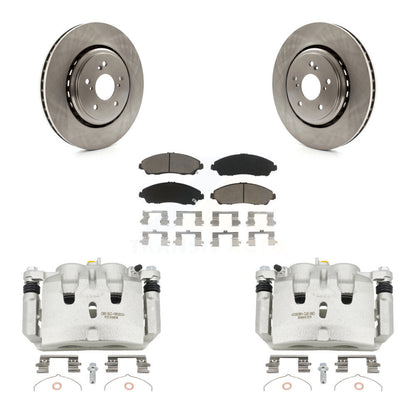 Kit de rotors d'étrier de frein à disque avant et de plaquettes en céramique pour Acura MDX 2014-2016