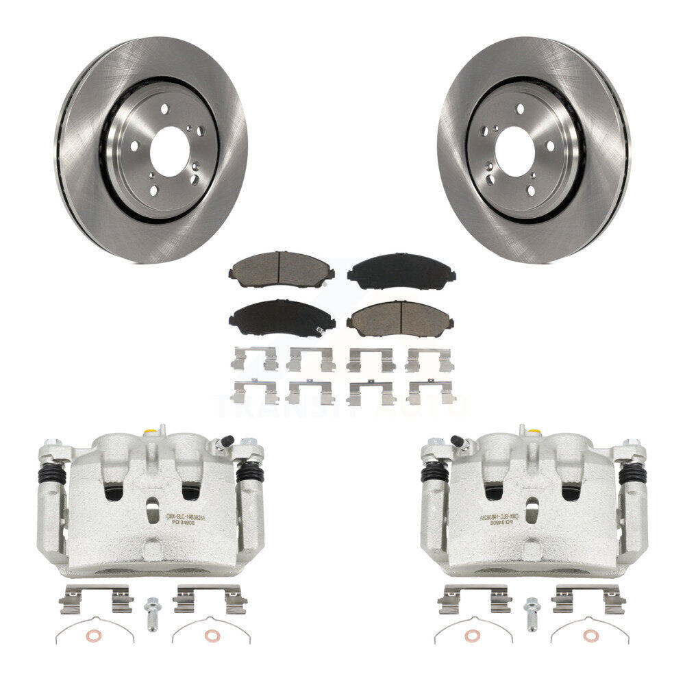 Rotors d'étrier de frein avant et Kit de plaquettes en céramique pour Honda Pilot Ridgeline Acura MD