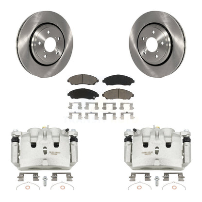Rotors d'étrier de frein avant et Kit de plaquettes en céramique pour Honda Pilot Ridgeline Acura MD