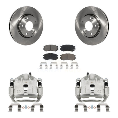 Kit de rotors d'étrier de frein à disque avant et de plaquettes en céramique pour Kia Soul 2012-2013