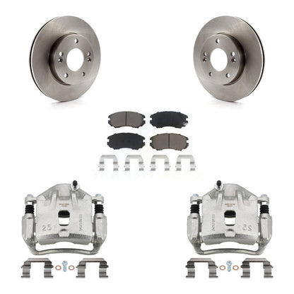 Kit de rotors d'étrier de frein à disque avant et de plaquettes en céramique pour Kia Soul 2010 2011 1.6