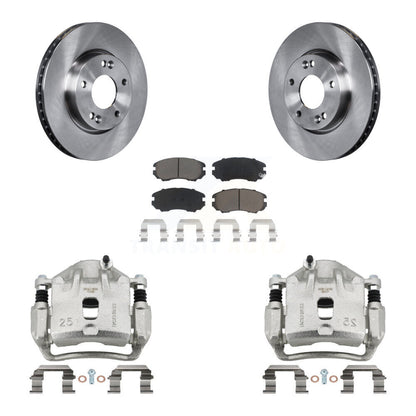 Kit de rotors d'étrier de frein à disque avant et de plaquettes en céramique pour Kia Soul 2010 2.0 – 2011