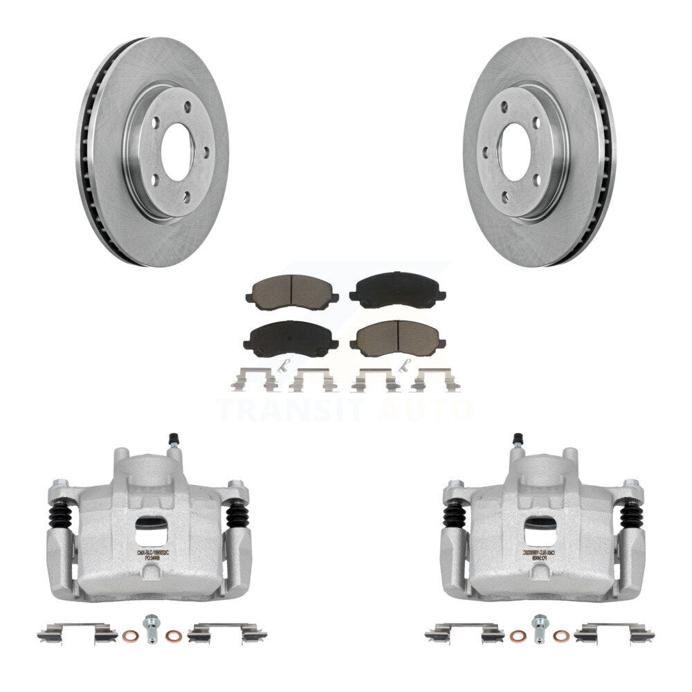 Kit de rotors d'étrier de frein à disque avant et de plaquettes en céramique pour Mitsubishi Lancer
