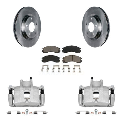 Kit de rotors d'étrier de frein à disque avant et de plaquettes en céramique pour Mitsubishi Lancer