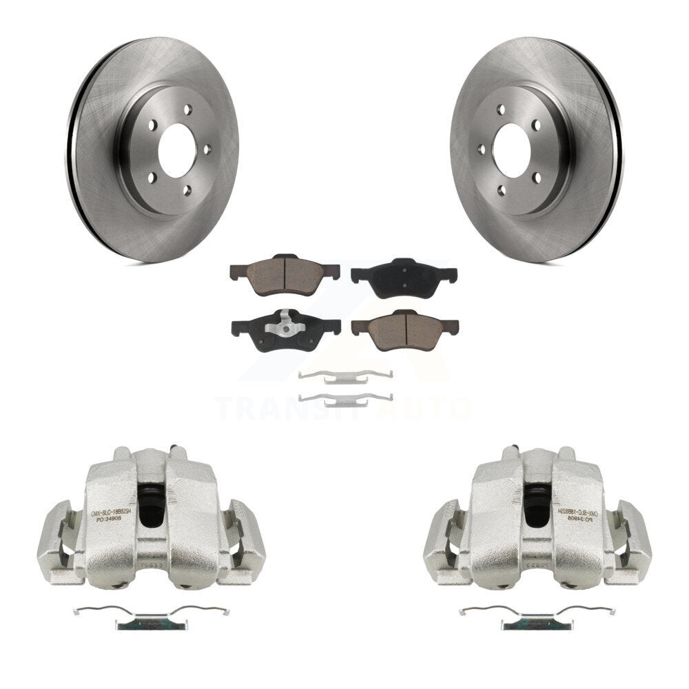 Rotor d'étrier de frein à disque avant et Kit de plaquettes en céramique pour Ford Escape Mazda Tribut
