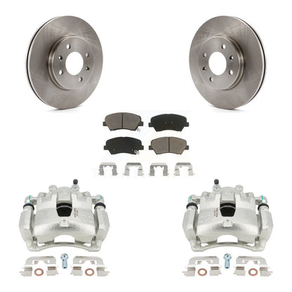 Kit de rotors d'étrier de frein à disque avant et de plaquettes en céramique, pour Hyundai Accent Kia Rio