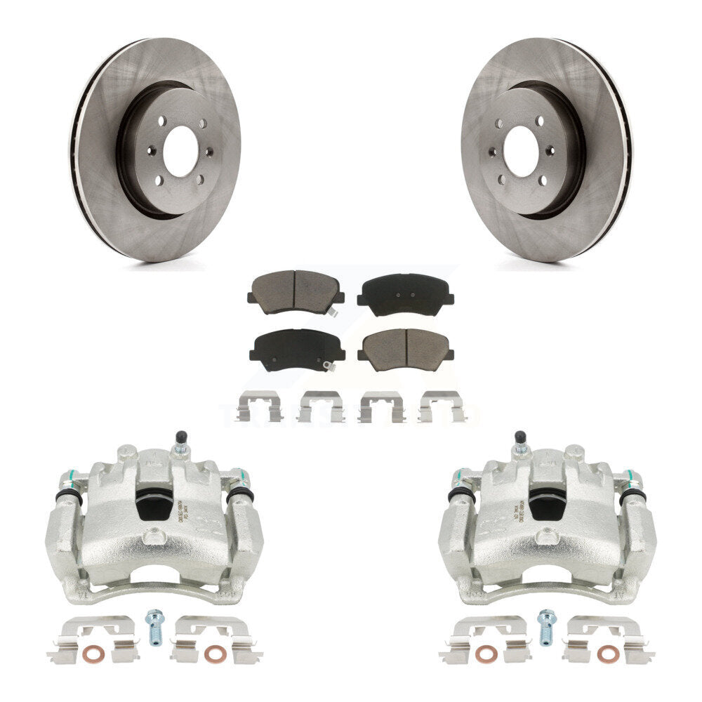 Kit de plaquettes en céramique pour étrier de frein avant, pour Kia Rio 17, avec roue d'usine de 14 pouces