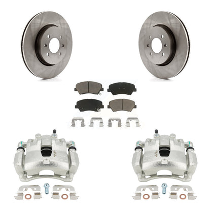 Kit de plaquettes en céramique pour étrier de frein avant, pour Kia Rio 17, avec roue d'usine de 14 pouces