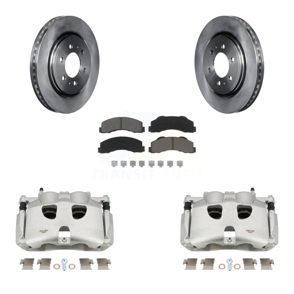 Kit de rotors d'étrier de frein à disque avant et de plaquettes en céramique pour Ford F-150 KC8-100344C