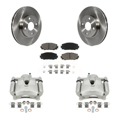 Kit de rotors d'étrier de frein à disque avant et de plaquettes en céramique pour Toyota Yaris