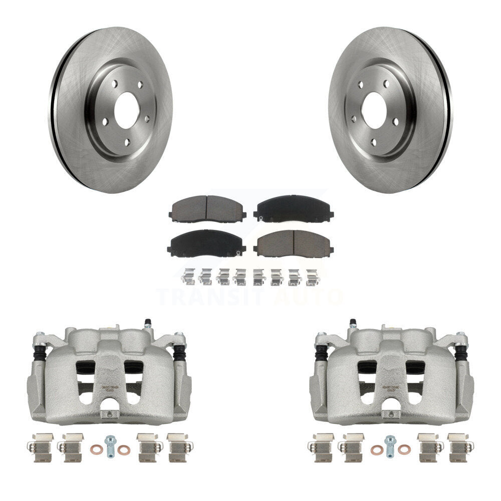 Kit de rotors d'étrier de frein à disque avant et de plaquettes en céramique pour Dodge Journe 2014-2020