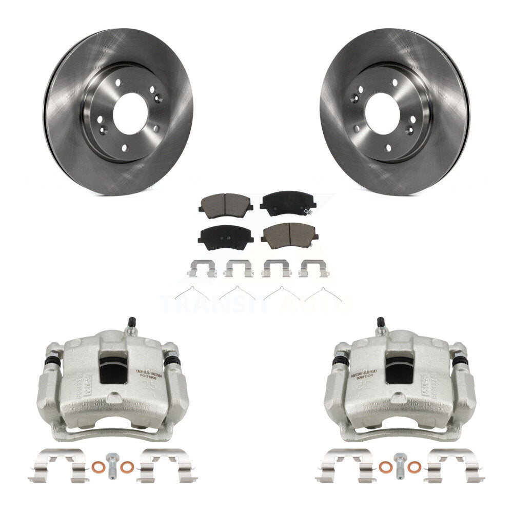 Kit de rotors d'étrier de frein à disque avant et de plaquettes en céramique pour Hyundai Elantra