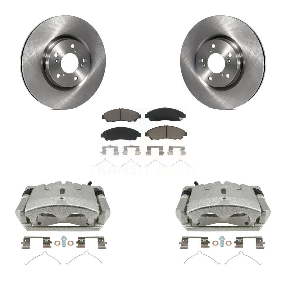 Kit de rotors d'étrier de frein à disque avant et de plaquettes en céramique pour Honda Pilot 2009-2015