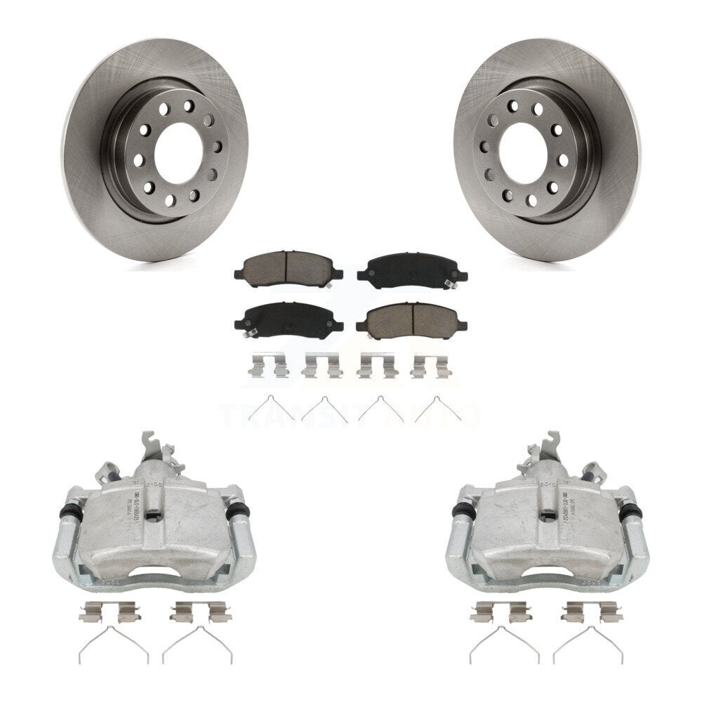 Kit de rotors d'étrier de frein à disque arrière et de plaquettes en céramique pour Dodge Dart 2013 – 2016