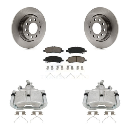 Kit de rotors d'étrier de frein à disque arrière et de plaquettes en céramique pour Dodge Dart 2013 – 2016