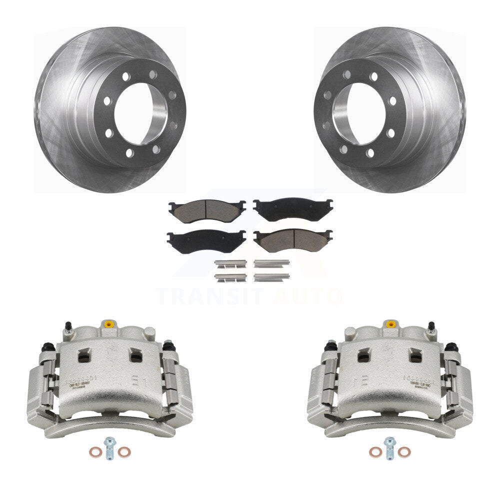 Kit de rotors d'étrier de frein à disque arrière et de plaquettes en céramique pour Dodge Ram 3500
