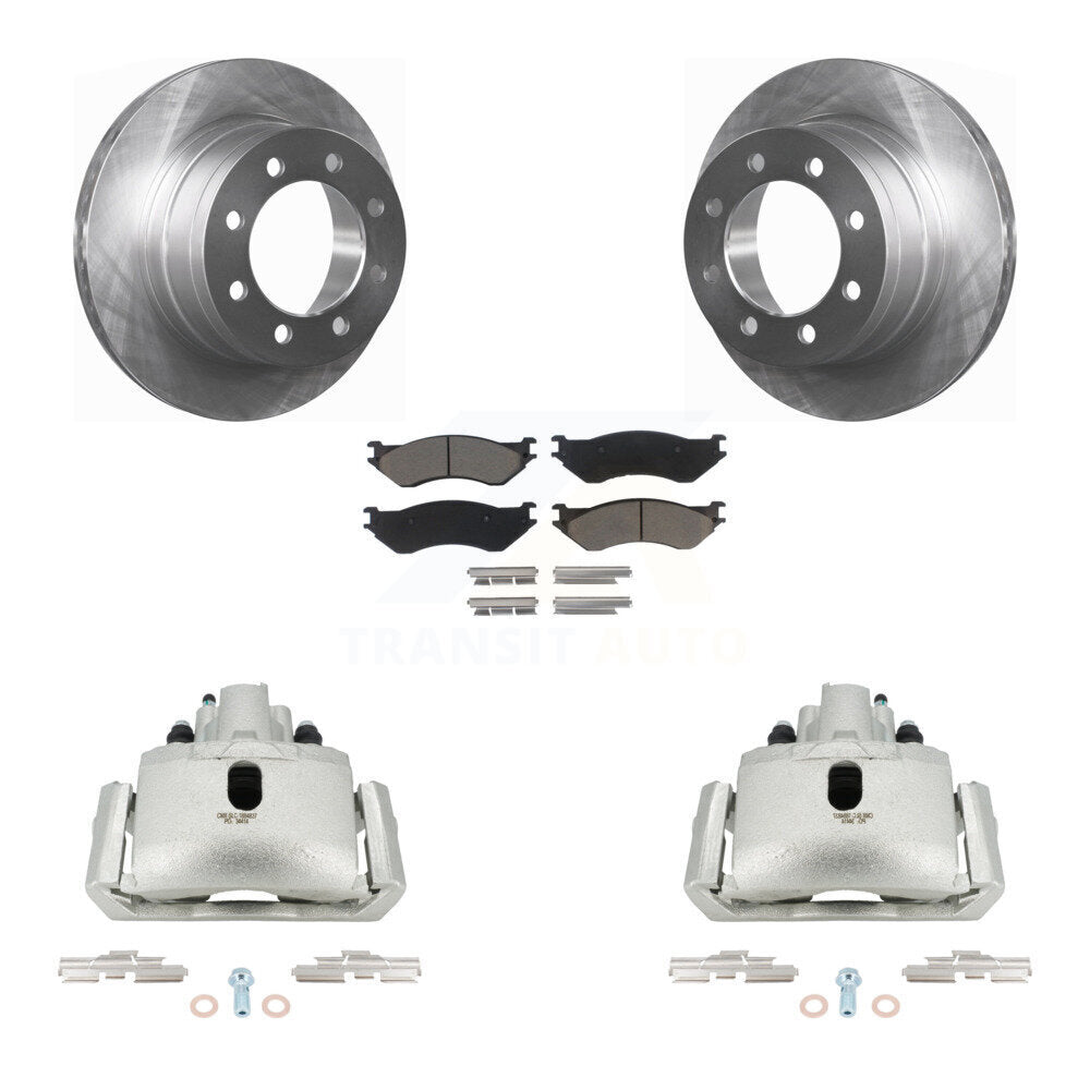 Rotors d'étrier de frein arrière et Kit de plaquettes en céramique pour Dodge Ram 1500 avec roue à 8 écrous
