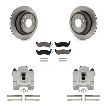 Rotors d'étrier de frein arrière et kit de plaquettes en céramique pour Lincoln Town Car Seda 2003-2011