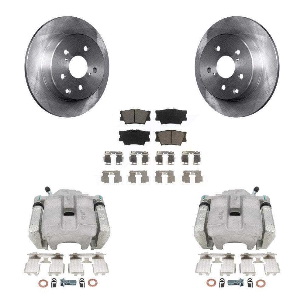 Kit de rotors d'étrier de frein à disque arrière et de plaquettes en céramique pour Toyota RAV4 KC8-100371C