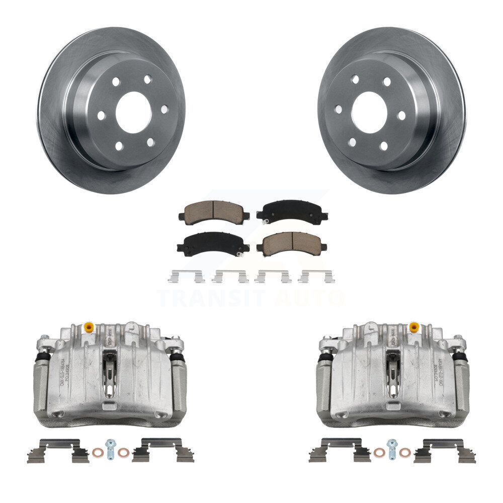 Kit de rotor d'étrier de frein arrière et de plaquettes en céramique pour Chevrolet Avalanche 2002 1500 4W