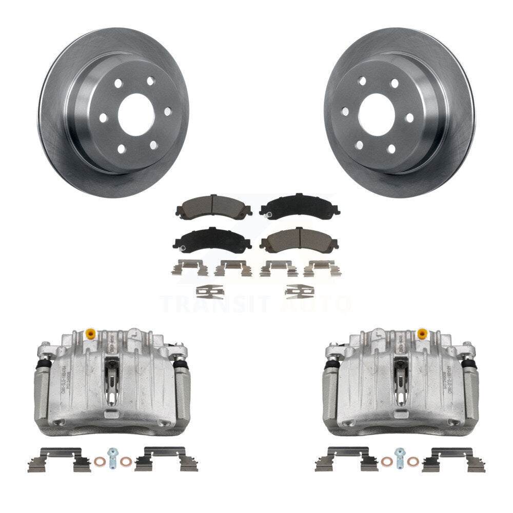 Rotors d'étrier de frein arrière et kit de plaquettes en céramique pour Chevrolet Suburban 2002 1500 4W