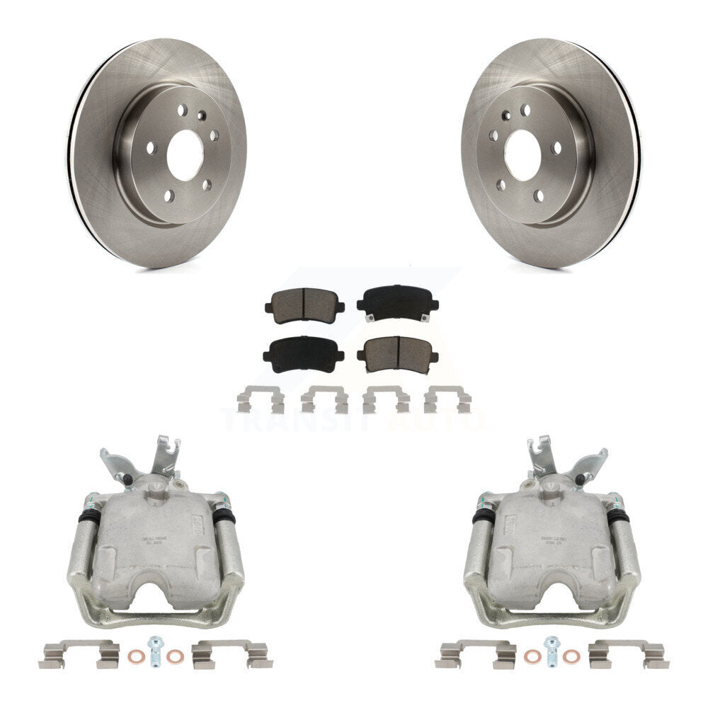 Kit de rotors d'étrier de frein à disque arrière et de plaquettes en céramique pour Chevrolet Malibu