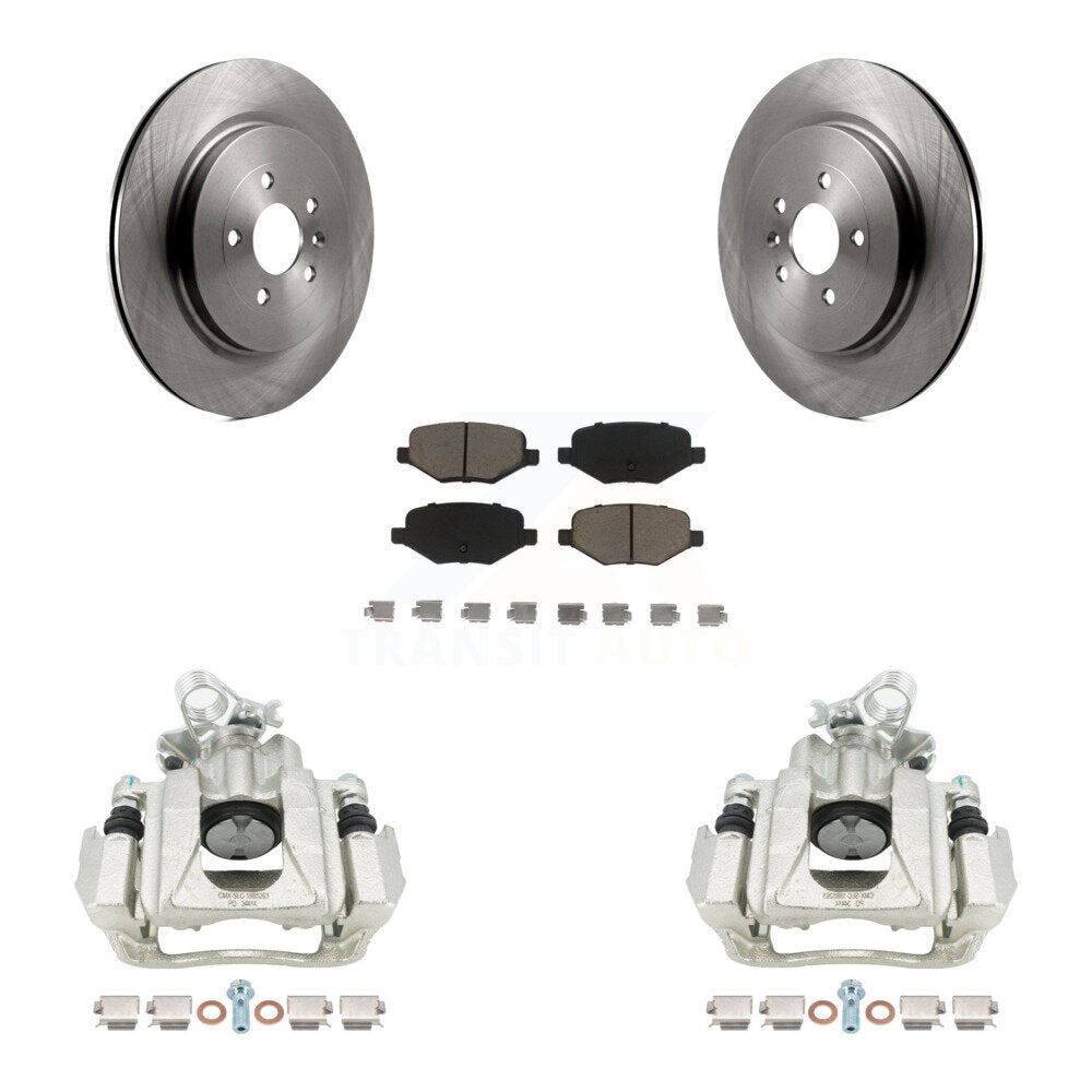 Kit de rotors d'étrier de frein à disque arrière et de plaquettes en céramique pour Ford Flex Lincoln MKS