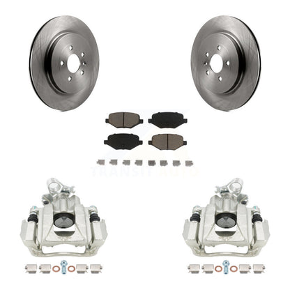 Kit de rotors d'étrier de frein à disque arrière et de plaquettes en céramique pour Ford Flex Lincoln MKS