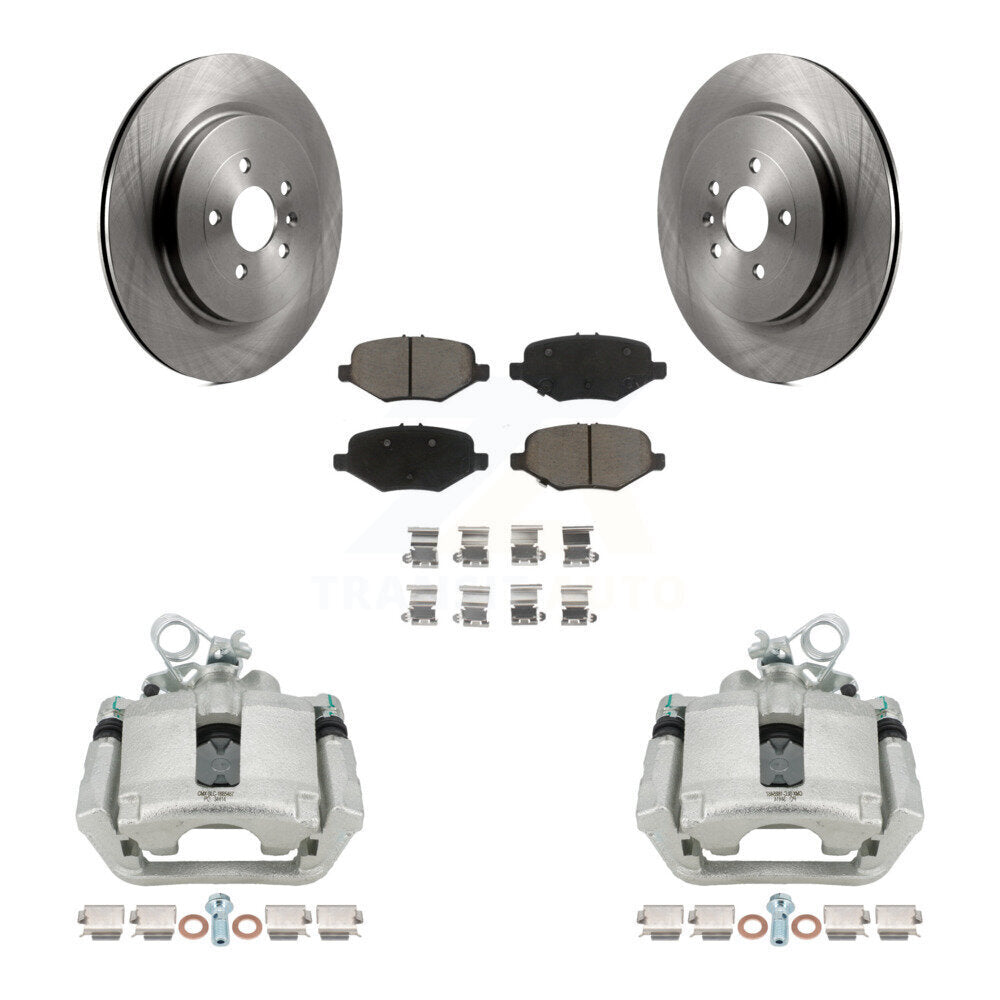Rotors d'étrier de frein arrière et Kit de plaquettes en céramique pour Ford Explorer Flex Taurus Polic