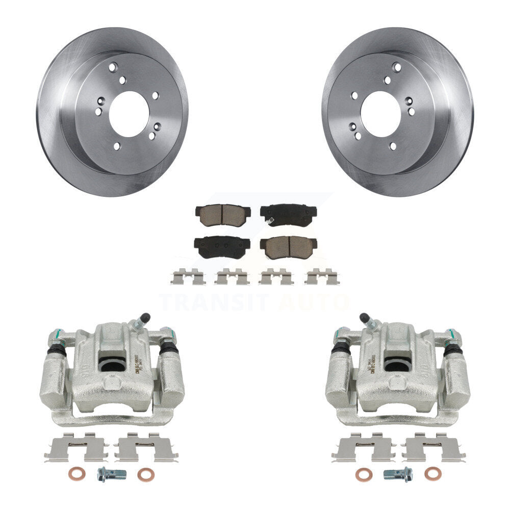 Rotor d'étrier de frein à disque arrière et Kit de plaquettes en céramique pour Hyundai Santa F 2001 – 2006